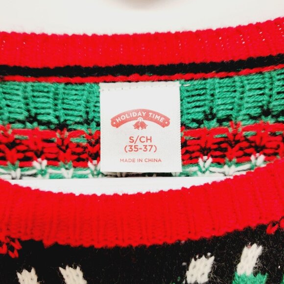 Holiday Time Santa "Ho Ho Ho" Christmas Sweater S/CH (35-37) - Picture 4 of 11
